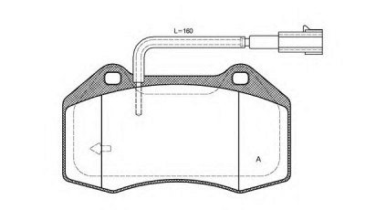 OPEN PARTS bpa111322 -  Комплект тормозных колодок, дисковый тормоз